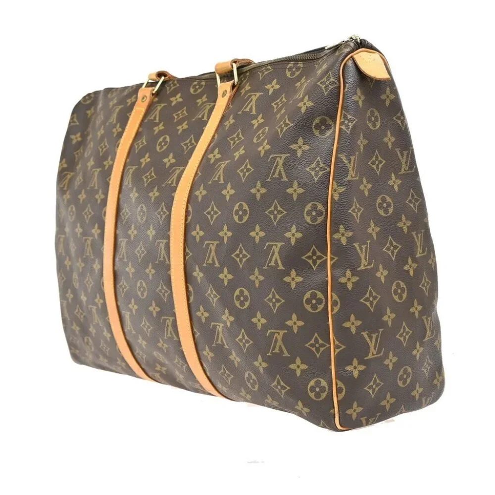 LOUIS VUITTON Flanerie 50 Shoulder Bag Monogram Leather Brown
